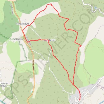 La boucle des Raoux GPS track, route, trail