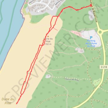La Dune du Pilat - Arcachon GPS track, route, trail