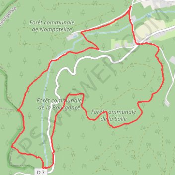 La Bourgonce, col de Mon Repos GPS track, route, trail