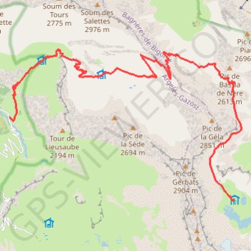 Chapelle Héas GPS track, route, trail