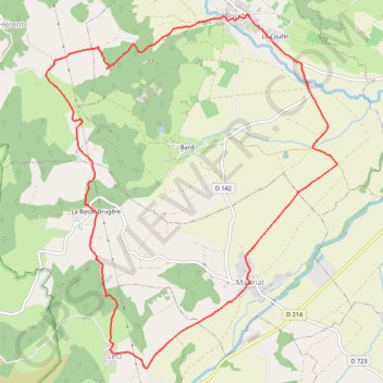 Marche Boudes, Charmet, Brugère, Letz et Madriat GPS track, route, trail