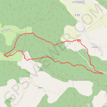 Croix des PRES GPS track, route, trail
