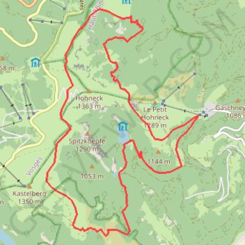 Hohneck GPS track, route, trail