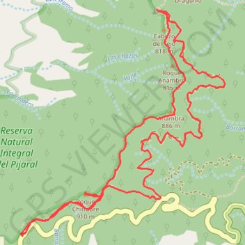 Chinobre GPS track, route, trail