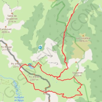 Arlet tour en Espagne GPS track, route, trail