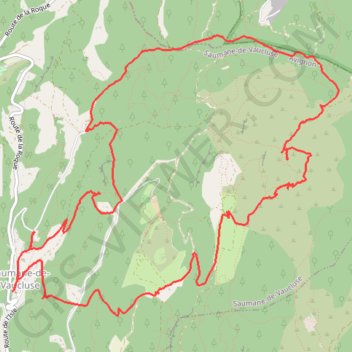 Saumane GPS track, route, trail
