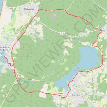 Soustons Cyclisme GPS track, route, trail