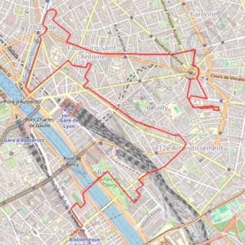 Paris XII GPS track, route, trail