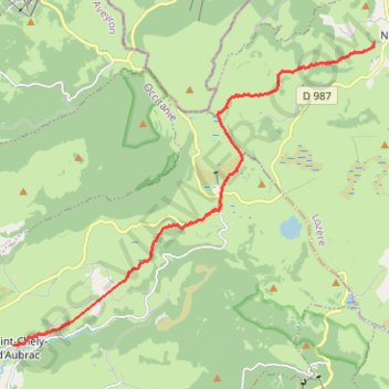 Nasbinals - Saint Chely d'Aubrac GPS track, route, trail