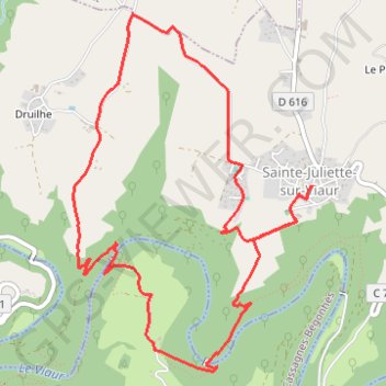 Sainte-Juliette-sur-Viaur - Vallée du Viaur GPS track, route, trail