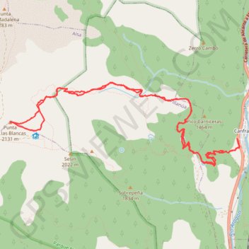 Punta de las Blancas GPS track, route, trail