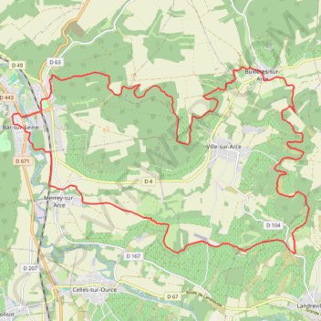 Sortie Bar-sur-Seines GPS track, route, trail