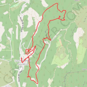 Les bergeries Troglodytes de Saumane GPS track, route, trail