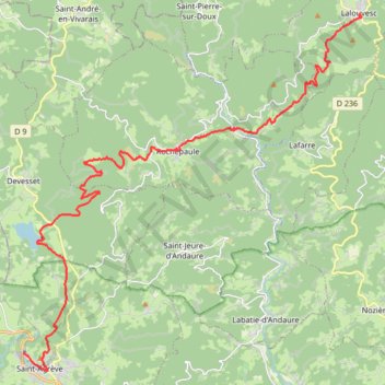 Chemin de Saint Régis Etape 4 GPS track, route, trail