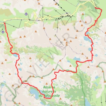 Circuit des Lacs entre la Mongie et Barèges - dans le Néouvielle GPS track, route, trail