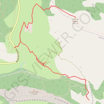 Colle du Maçon et Castellaras de la Malle depuis le Col du Ferrier GPS track, route, trail