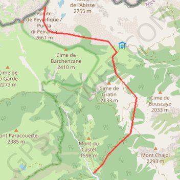 Pointe de Peyrefique GPS track, route, trail