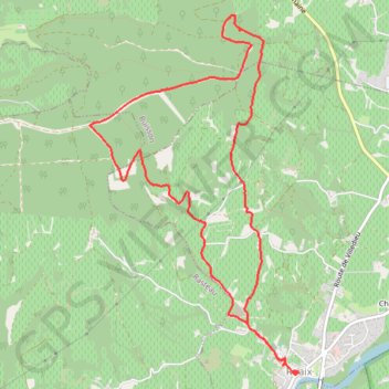 ROAIX-COMBE DU BON POIRIER GPS track, route, trail
