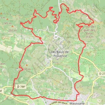 2023 11 12 -Maussane Ventoux GPS track, route, trail
