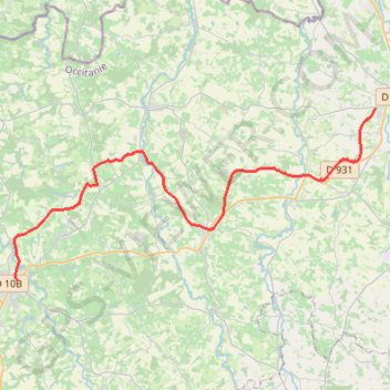 Voie Verte de l'Armagnac GPS track, route, trail