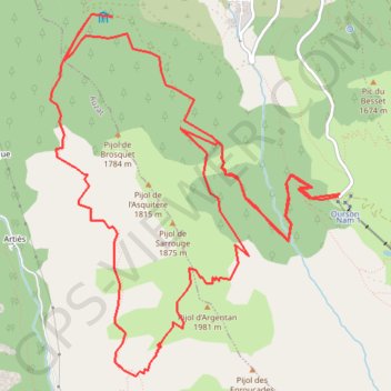 Goulier - bertasque - goulier GPS track, route, trail