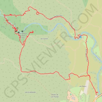 Ravins des Arcs - Saint Martin de Londres GPS track, route, trail