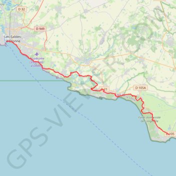 Les Sables d’Olonne / La Tranch- sur-Mer GPS track, route, trail