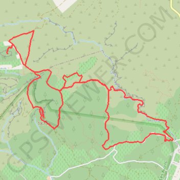 Combe de Lavit - Coffre de Pech Redon - Vigie - Pech Rouge GPS track, route, trail