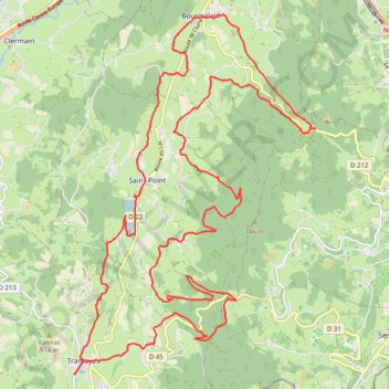 Trans de La Mère Boîtier - Tramayes GPS track, route, trail
