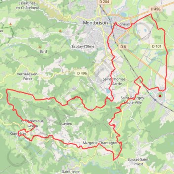La Savignolaise GPS track, route, trail