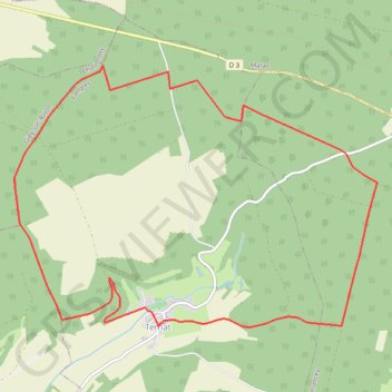 Ternat - Les grands bois GPS track, route, trail