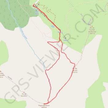 Pique d'Endron - Créneau d'Endron GPS track, route, trail