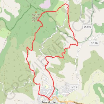 Les Mourres GPS track, route, trail