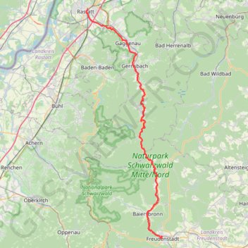 Tour de Murg GPS track, route, trail