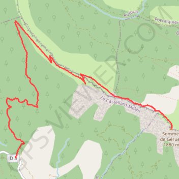 Crête de Géruens le 10 oct. 2023 11:18:26 GPS track, route, trail