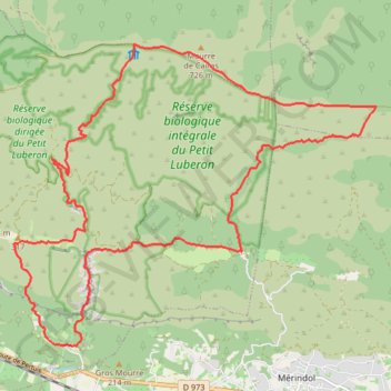 Luberon - Sentiers vaudois et Gorges du regalon GPS track, route, trail
