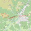 Rocher du Midi Jaujac GPS track, route, trail