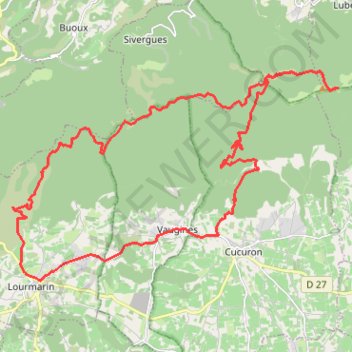 Lourmarin - Mourre Nègre GPS track, route, trail