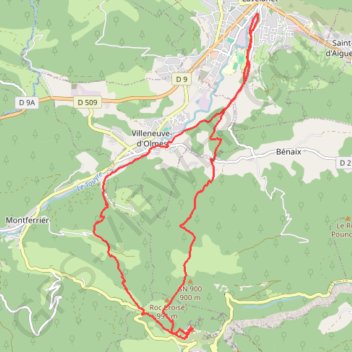 Lavelanet - Montségur GPS track, route, trail