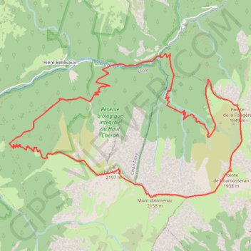 Mont Pecloz par les Arrêtes GPS track, route, trail