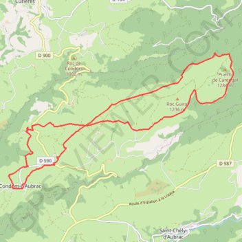 Les Enguilhens GPS track, route, trail