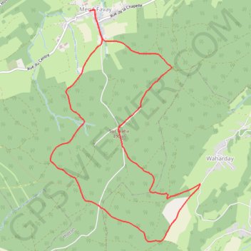 Enil Favay - Hotton - Province du Luxembourg - Belgique GPS track, route, trail