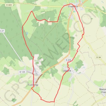 Circuit du Chaourçais GPS track, route, trail