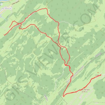 Mont Tendre (Suisse) GPS track, route, trail