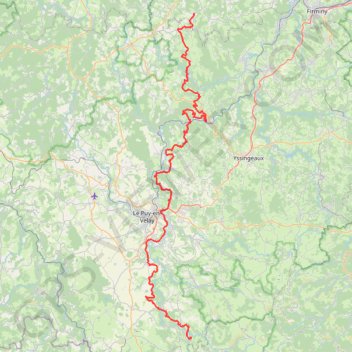 GR3F De Lafarre (Haute-Loire) à Apinac (Loire) GPS track, route, trail
