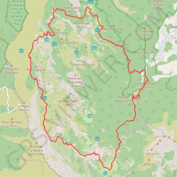 Tour du cirque de Mafate sur l'île de la Réunion GPS track, route, trail