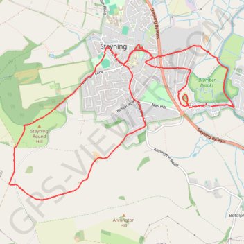 Steyning Bramber GPS track, route, trail