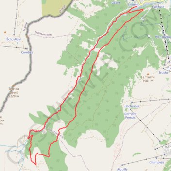 Chemin des Ponts à Morgins GPS track, route, trail