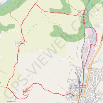 De Linas à Luzençon GPS track, route, trail
