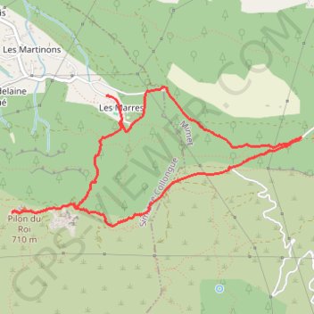 Le pilon du Roy GPS track, route, trail